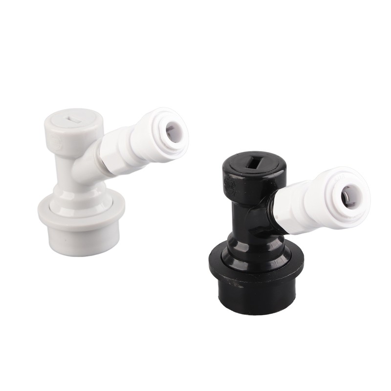 2Pcs Home Brewing Ball Lock Keg Connector + 8mm‑1/4in FFL