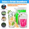 6 Pieces Drinks Flasks Juice Flasks Liquor Pouch Reusable Drinking