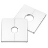 sourcing map 2Pcs ABS Plastics Square Shaped Escutcheon Plate, Wall