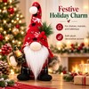 Christmas Gnome Plush Decor - Red Knitted Hat for Holiday