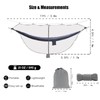 ZXPLO 11ft X 4.5ft Hammock Bug Net, Mosquito Net for