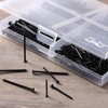 Mr. Pen- Nail Assortment Kit, 1200 Pcs, 4 Sizes, Black,