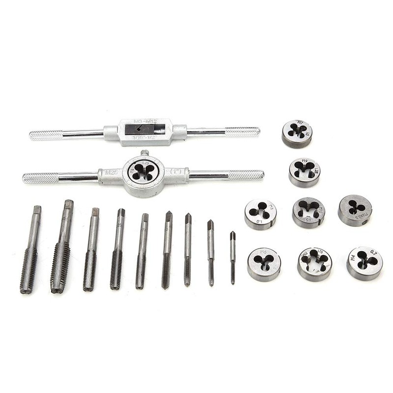 Steel Tap and Drill Set 20 Pieces Tap Die Set