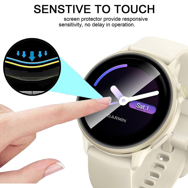 GEJEFA Screen Protector for Garmin Vívoactive 6/Vívoactive 5, [3 Pack]