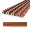 Lambrín Decorativo De Interiores Wpc 3D 96x16cm 3 piezas (Caoba)