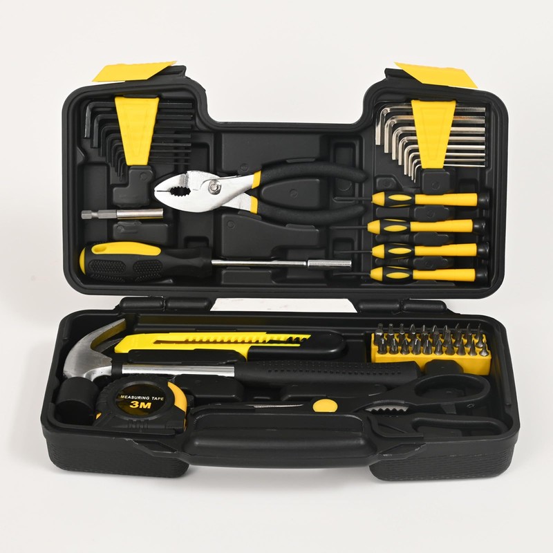 58-Piece Tool Kit Basic Home Repair Tool Set, General Household