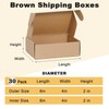Small Shipping Boxes, 6x4x2 Inch 30 Pack Cardboard Boxes, Brown