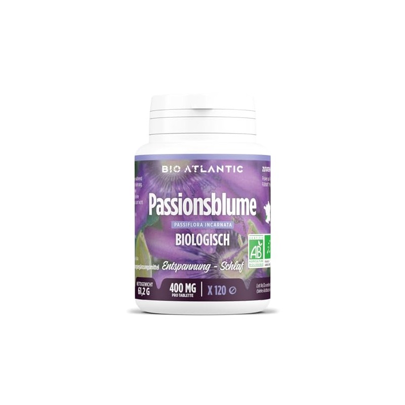 Organic Passion Flower 400 mg – 120 Tablets