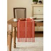 YZJZEDS Hemstitched Farmhouse Fall Table Runner, Orange 13x48 Inch, Cotton