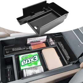 RUNROAD Center Console Upgraded Organizer Compatible with Nissan Pathfinder 2022 2023 2024 Accessories, ABS Console Tray Secondary Storage Box Coin Holder Armrest Interior Organizer Tray Black