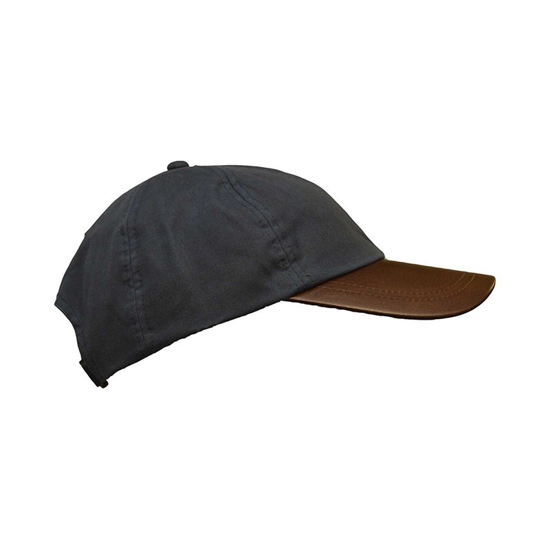 WALKER AND HAWKES - Wax Brunswick Baseball Cap w/Leather Peak