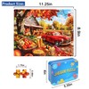 LELEMON Autumn Jigsaw Puzzles in a Metal Box 100 Pieces