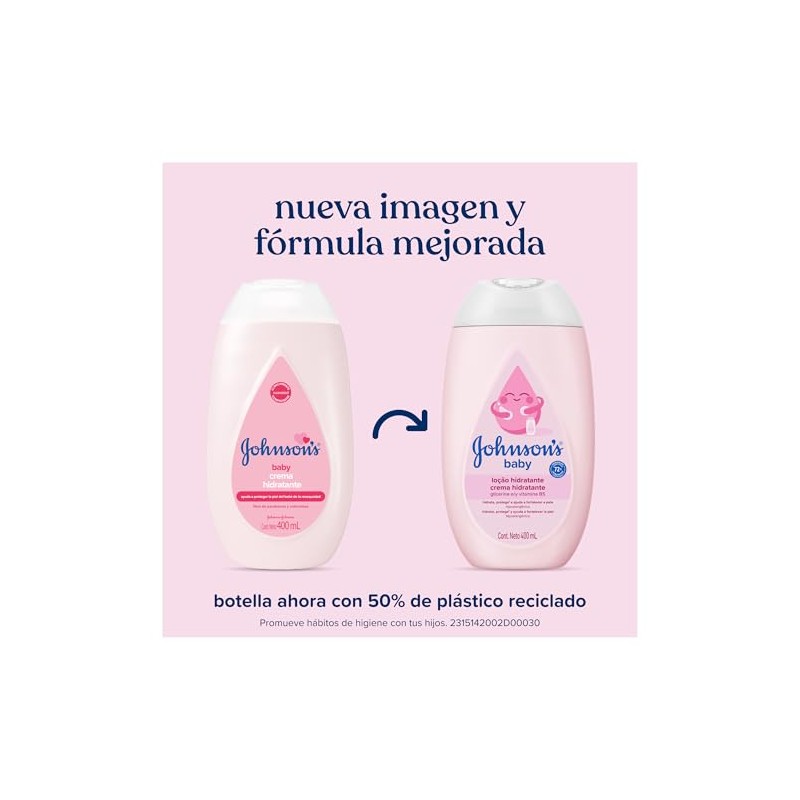 Johnson'S, Crema Corporal Para Bebé Original 400 Ml