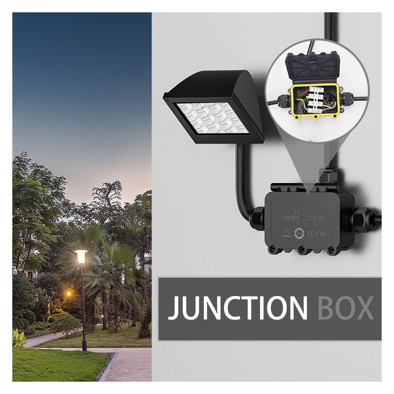 LIGHTEU®, Outdoor Junction Box Waterproof IP68 3 Pin M20 for