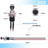 Twidec/10PCS 3V-6V-12V-24V-250V Momentary Push Button Switch 2 Pins ON/Off SPST