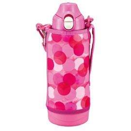 Tiger Water Bottle, 28.7 fl oz (800 ml), Sahara Stainless Steel Bottle, Sports, Direct Drinking Cup, 2-Way, Pink Dot, MBO-H080PT