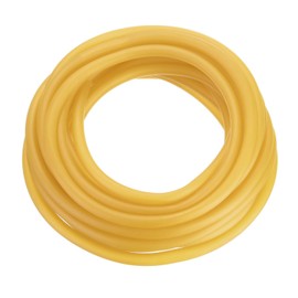 Rebower Natural Latex Rubber Tubing 3/16" ID 3/8" OD 26ft Rubber Hose Highly Elastic [for Exercise, Stretching, Laboratory, Home Tube] - 4.8mm x 9.5mm / Yellow