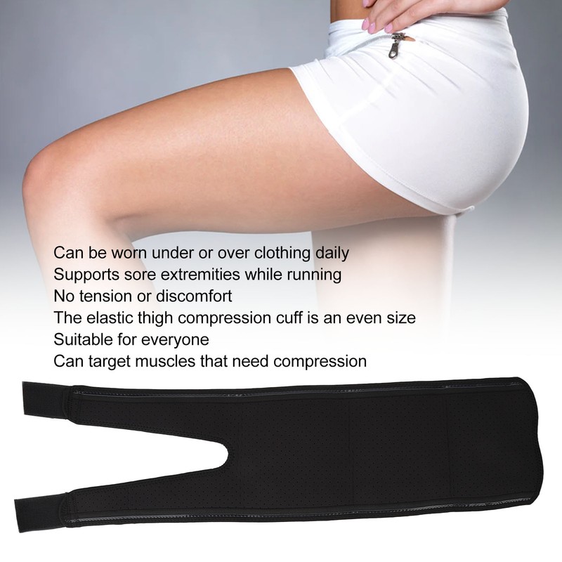 Thigh Support Adjustable Thicken Polyester Fiber Elastic Skid Resistance Breathable
