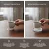 Coasters Set of 6 for Drinks, 3.8 Inch Large Coasters
