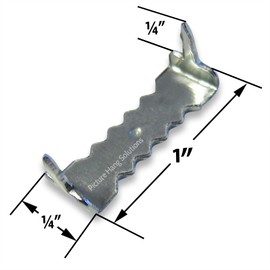 Sawtooth Picture Hangers No Nail - 100 Pack - 1 Inch - Zinc Silver Sawtooth Hanger