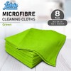 FABRIO Microfibre Cleaning Cloth - Green - 30cm x 30cm
