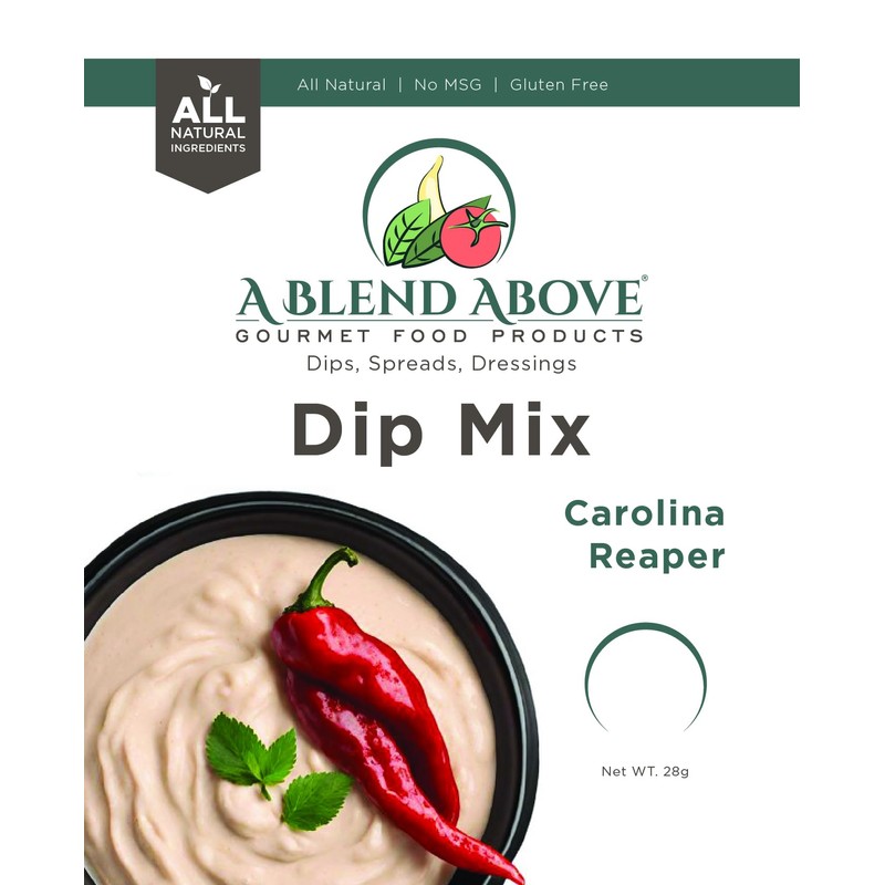 A Blend Above Carolina Reaper Spicy Dip Mix Gourmet Food,