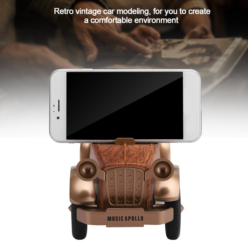 WISENOVO Vintage Car Shape Wireless Bluetooth Speaker Soundbox Home Audio