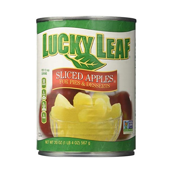 Lucky Leaf Sliced Apples for Pies and Desserts 20oz Can