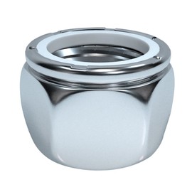 1/4"-28 Stainless Steel Lock Nut 40pcs ROARADE 18-8 (304) Stainless Steel Hex Lock Nylon Insert Nut (40, 1/4"-28)