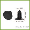HOPESPANNER 20pcs 8mm Plastic Fastener Rivet Fender& Bumper Shield Retainer,