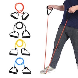ZJchao Ligas de Resistencia Fitness Banda de Tubo de Cable de Ejercicio con Asas Crrea Theraband Pliates de Entrenamiento
