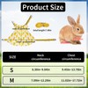 Bunny Dress Leash Set Pineapple Print Pet Rabbit Costume Adjustable