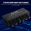 Stereo Audio Splitter Box Mini Preamplifier Headphone Amplifier 2 Way