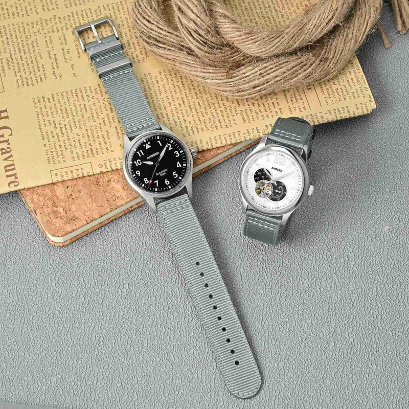 ANBEER 18mm Watch Band Nylon Two-Piece Quick Release Replacement Strap