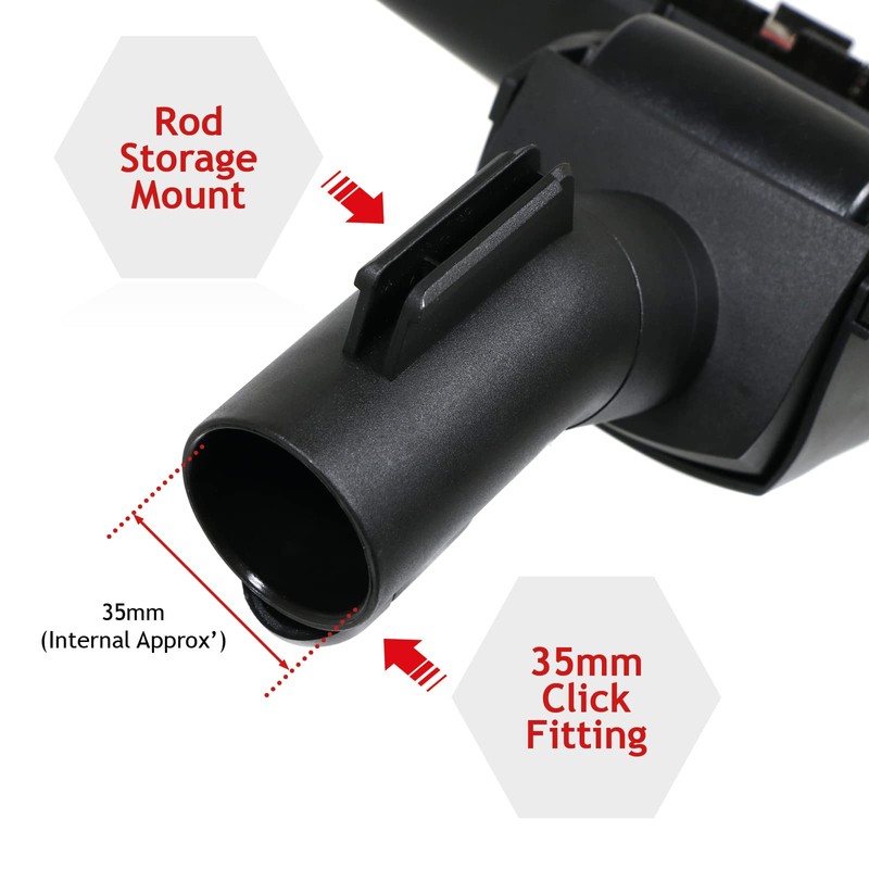 Spares2go Turbo brush head floor tool compatible with Miele vacuum