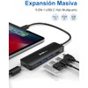 dockteck Hub USB C 4K 60Hz, Adaptador multipuerto USB C