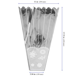 KEILEOHO 300 Flower Sleeves & Bags - Clear Disposable Bouquet Wrap for Party, Wedding, Valentine's Day