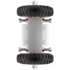 Blütezeit Rolling Gate 6'' Heavy-Duty Rubber Wheel Carrier 2pcs, Double-U