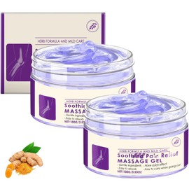 Kresin Joint Pain Gel Purple Gel, Soothes Knees, Lumbar, Neck, Hands, and Feet, for Joint Activities Throughout The Body -3.53oz (2)