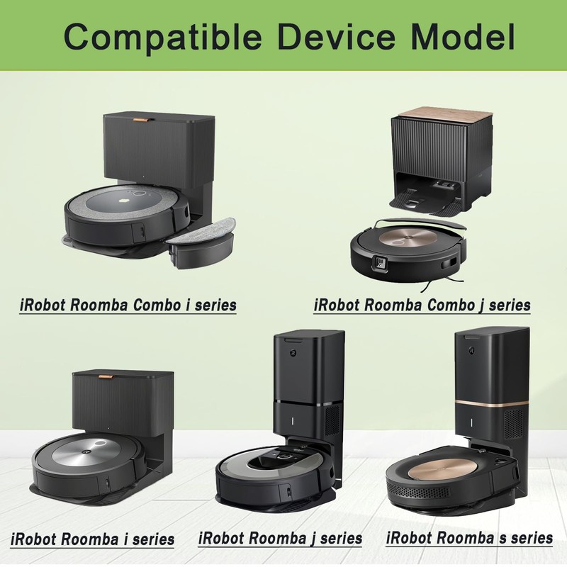 E-HAO 10 pack Vacuum bags compatible for iRobot Roomba i&j&s