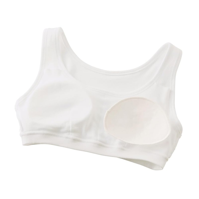 Gunze Haftsup, Moisturizing Treatment, 100% Cotton, For Girls, white