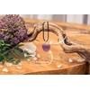 Lebensquelle Plus Amethyst Heart Pendant Gemstone Pendant 2 x 2