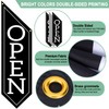 Open Flag with Pole Kit – 42x12 Inch Vertical Double-Sided