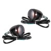 Front Gloss Black Bullet Smoked Turn Signals For Harley 2004-2013