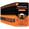 OAKDOLCHE 90 Count Hearing Aid Batteries Size 13, 1.4V Long