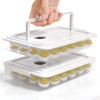 Newness Deviled Egg Containers with Lid, (Set of 2), Plastic