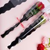 50 Pcs Single Rose Sleeve for Bouquet Flower Wrapping Packaging