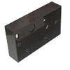 Black Electrical Surface Patress Box (2 Gang)