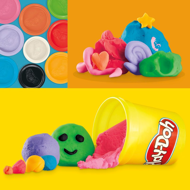 Play-Doh Favourite Colour Pack of 9 Cans, Children's Arts &