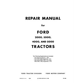 Ford Tractor Service Manual - Series 2000-7000 1965-1975